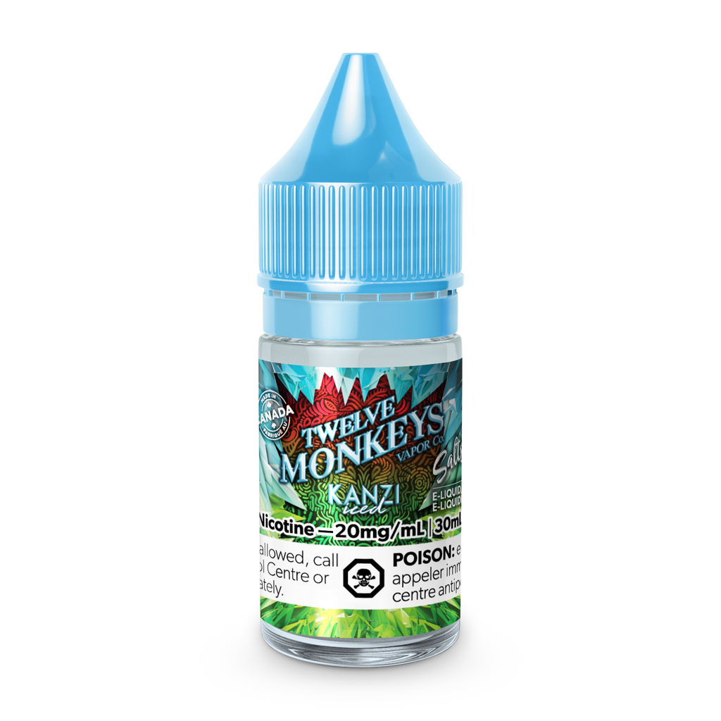 Kanzi - Twelve Monkeys Ice Age Salts - Refreshing Exotic Fruit Flavors with Cool Sensation - 30mL E-Liquid - Vape Cave
