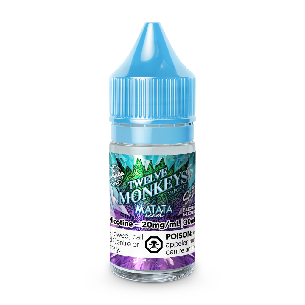 Matata - Twelve Monkeys Ice Age Salts - Refreshing Exotic Fruit Flavors with Cool Sensation - 30mL E-Liquid - Vape Cave